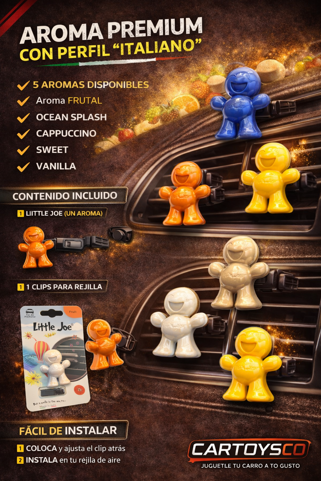 Little Joe – Aromatizante para carro &nbsp;| Made in Italy