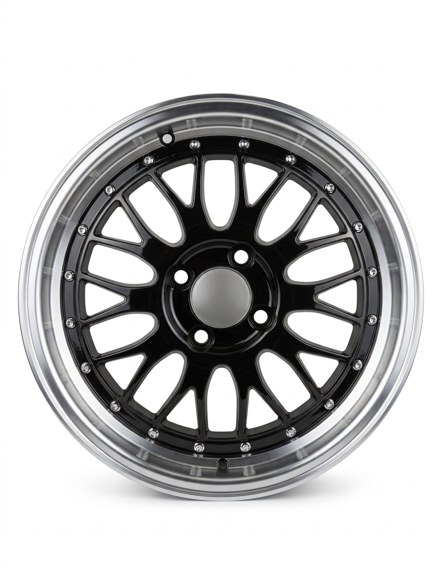 Rin Retroline 15x6.5 Negro Pulido