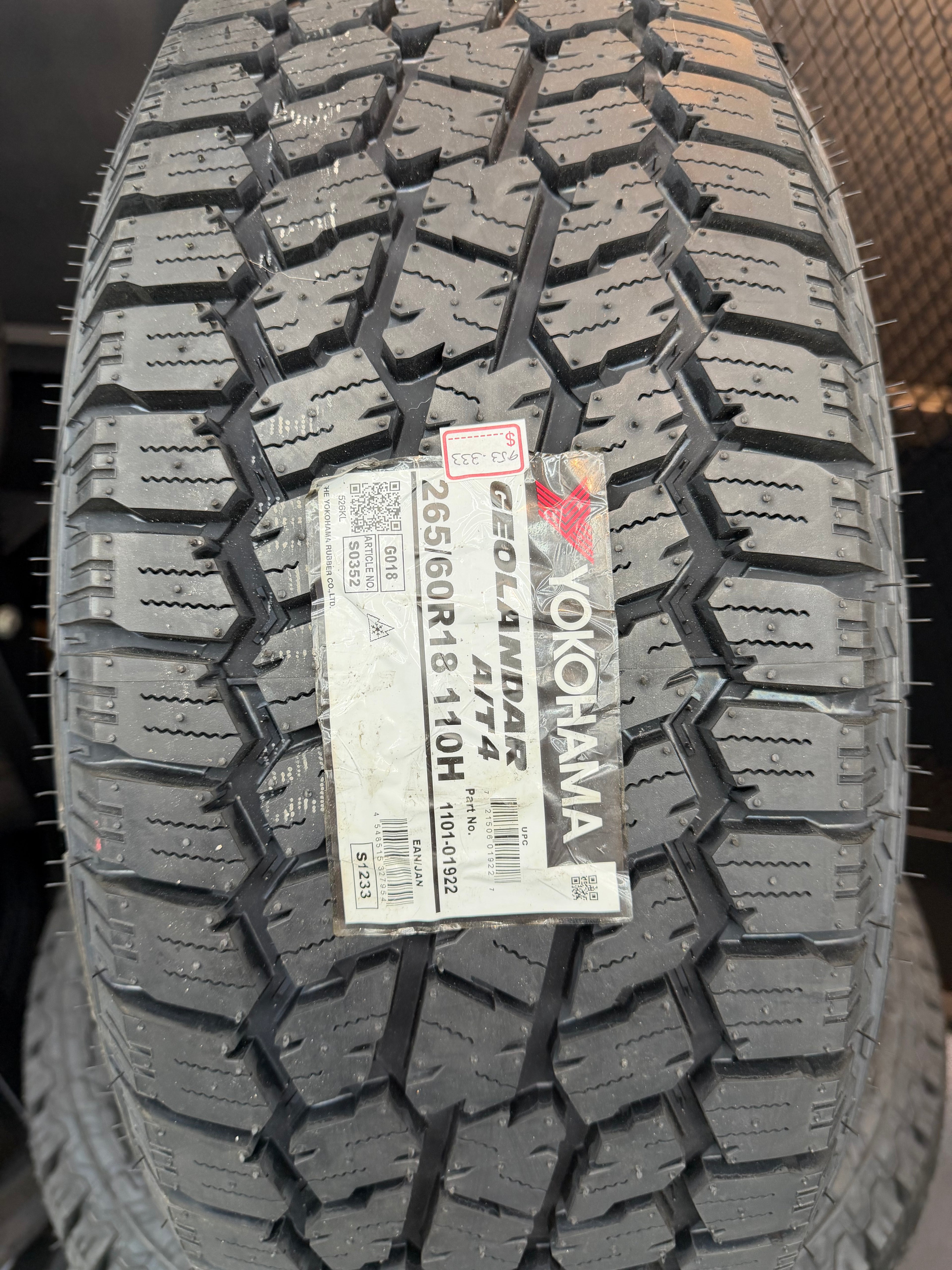 Yokohama Geolandar A/T4 G018 265/60R18 110H