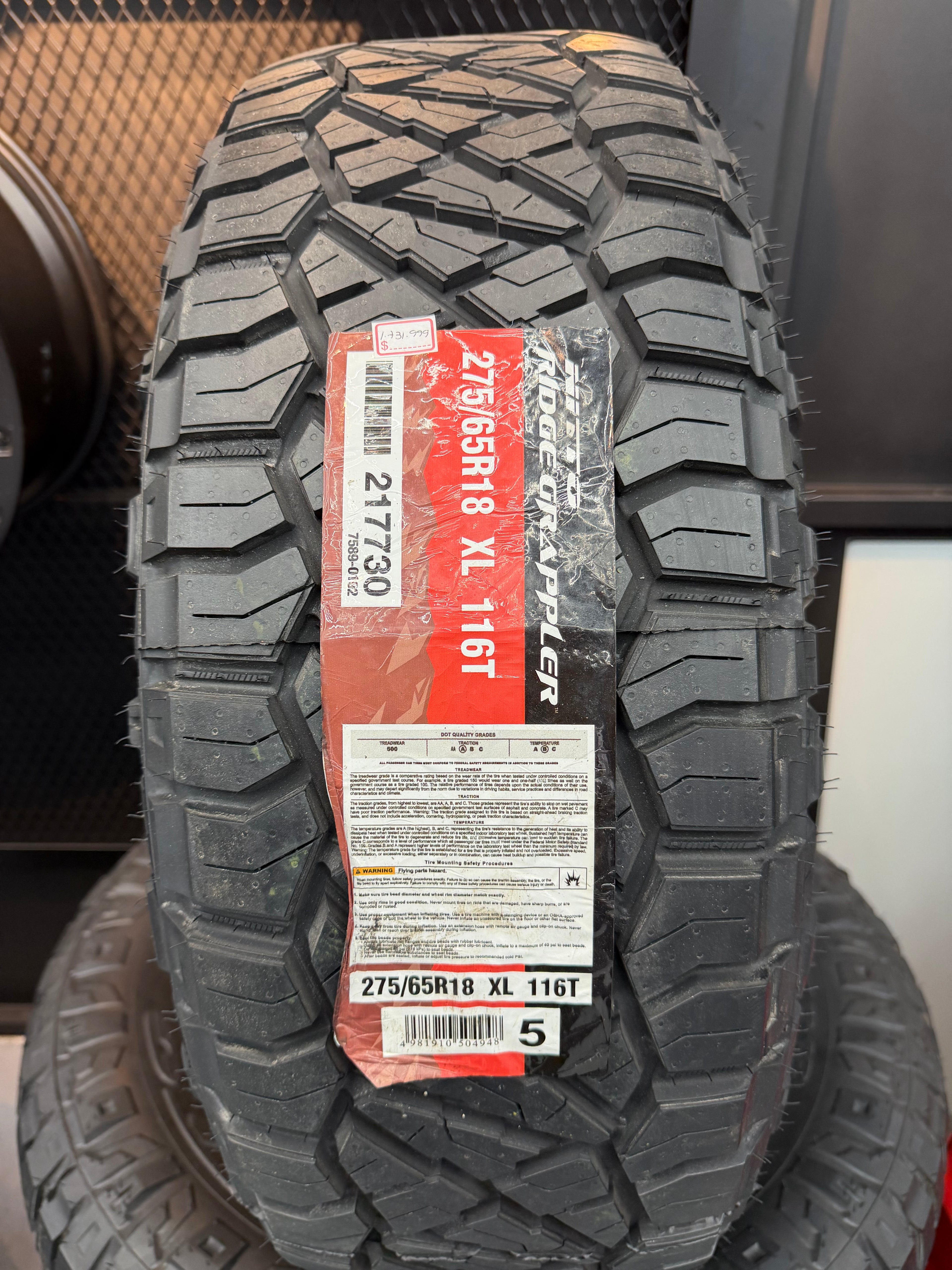 Nitto Ridge Grappler 275/65R18 XL 116T