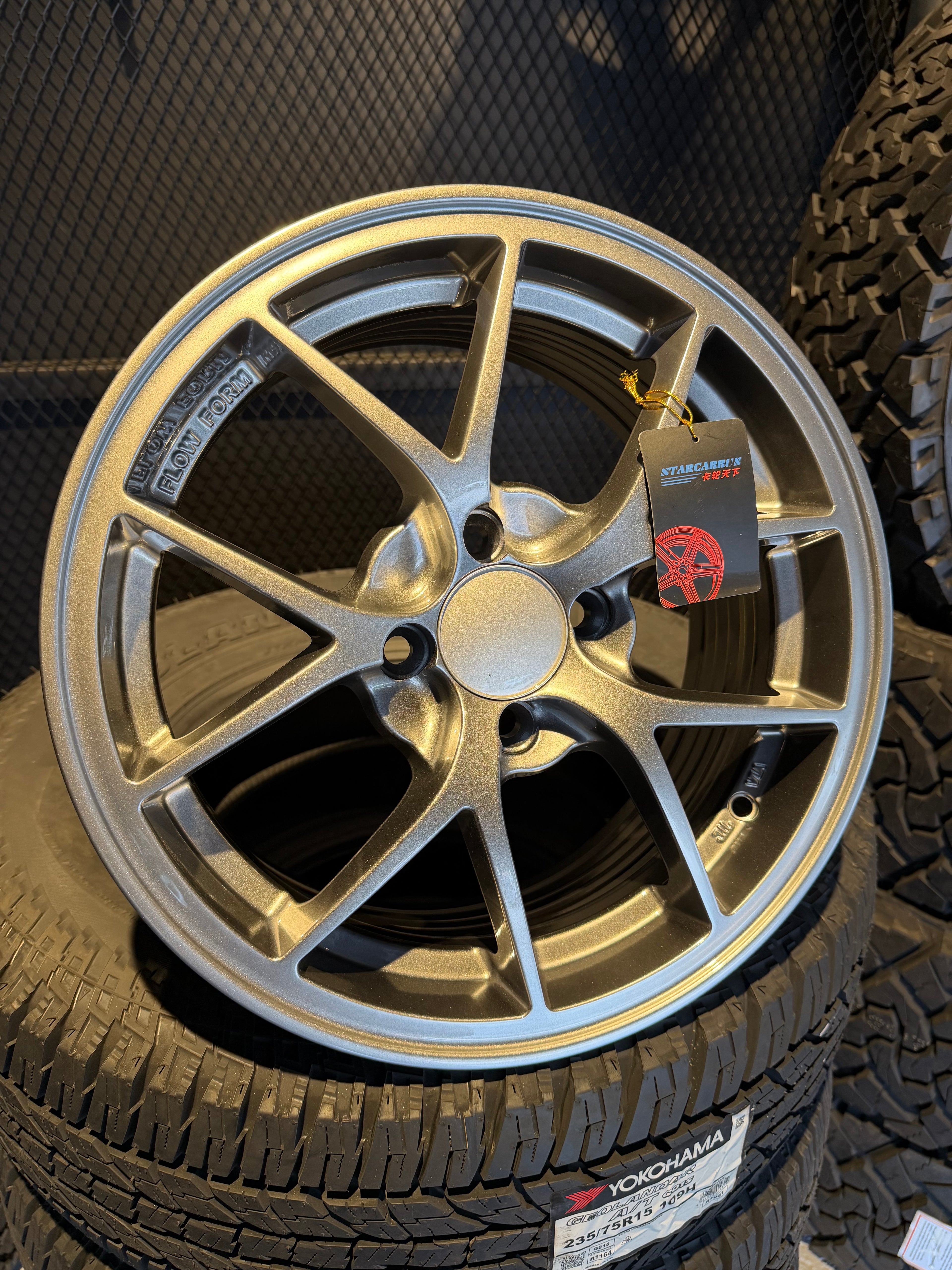 Rin Streetline 15x6.5 Gris Grafito