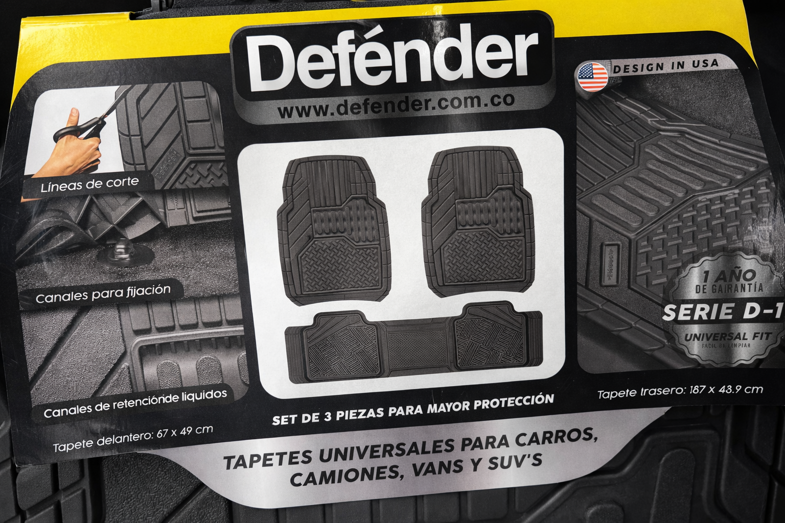 Tapete Defender universal Fit serie D-M